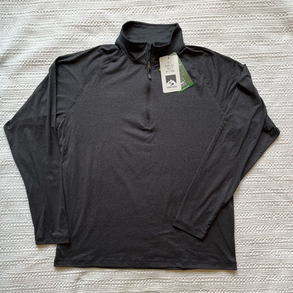 Stone Creek Pacesetter 1/4 Quarter Zip Sueded Jersey
